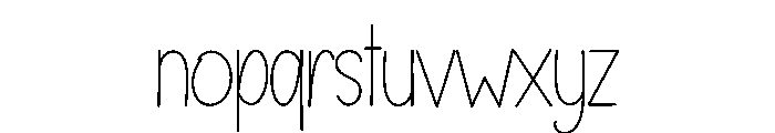 Handbook Font LOWERCASE