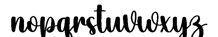 Handcraft Font LOWERCASE