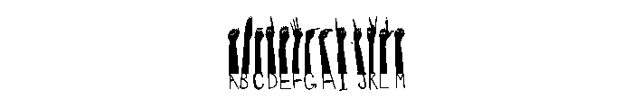Handey Inner Font UPPERCASE