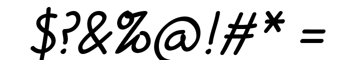 Handgley Italic Font OTHER CHARS