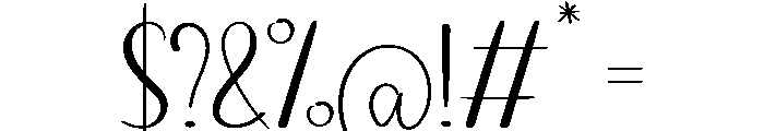 Handhome Font OTHER CHARS