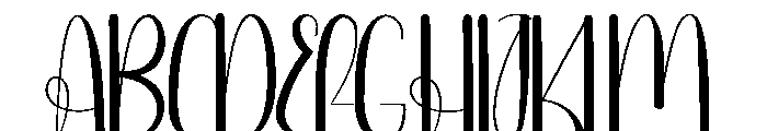Handhome Font UPPERCASE
