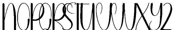 Handhome Font UPPERCASE