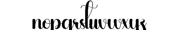 Handhome Font LOWERCASE