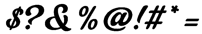Handies Trial Font OTHER CHARS
