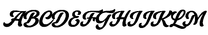Handies Trial Font UPPERCASE