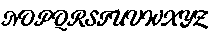 Handies Trial Font UPPERCASE