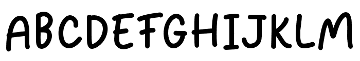 Handkids Font UPPERCASE