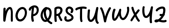 Handkids Font UPPERCASE