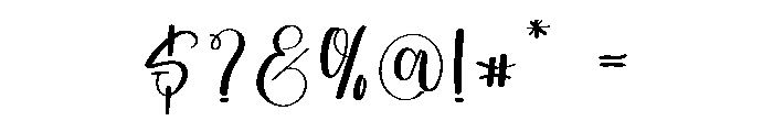 Handlettering Font OTHER CHARS