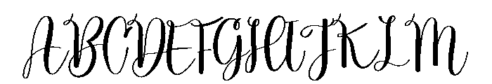 Handlettering Font UPPERCASE
