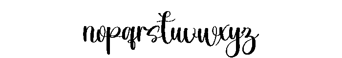 Handlettering Font LOWERCASE