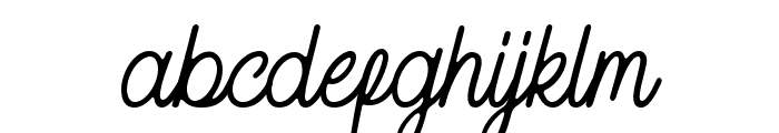 Handley FREE PERSONAL Regular Font LOWERCASE