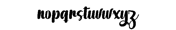 Handley2 Font LOWERCASE