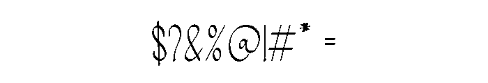 Handmade Calligraphy Font OTHER CHARS