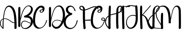 Handmade Christmas Font UPPERCASE