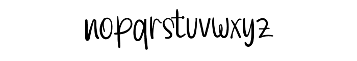 Handmade Signature Font LOWERCASE