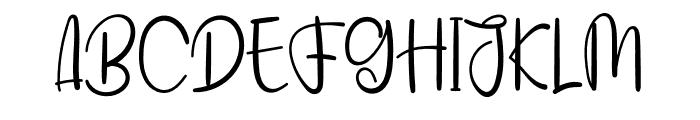 Handmade Signature Font UPPERCASE