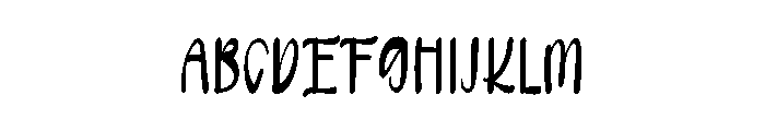 Handmade1 Font UPPERCASE