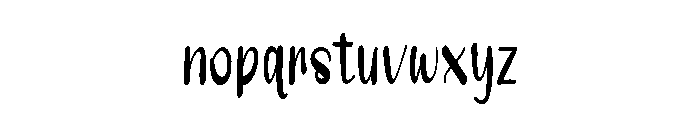 Handmade1 Font LOWERCASE