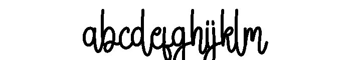 Handmode Font LOWERCASE