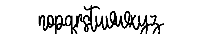 Handmode Font LOWERCASE