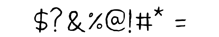 Handpen Font OTHER CHARS