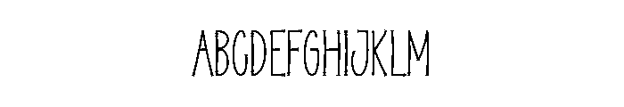 Handraw Font UPPERCASE
