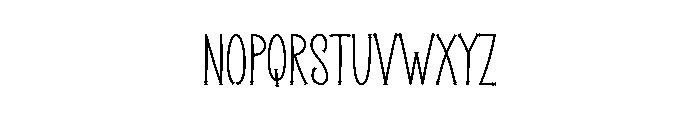 Handraw Font UPPERCASE