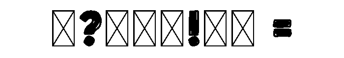 Handron Solid Filled Font OTHER CHARS