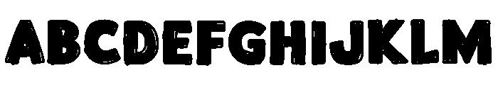 Handron Solid Filled Font UPPERCASE