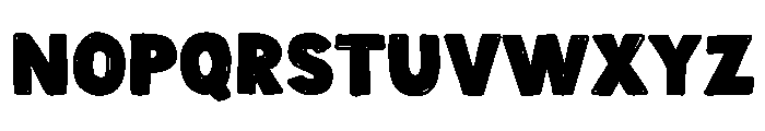 Handron Solid Filled Font UPPERCASE