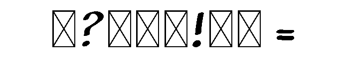 Handron Solid Marker Font OTHER CHARS