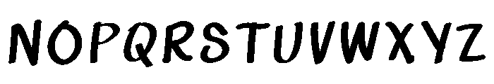 Handron Solid Marker Font LOWERCASE