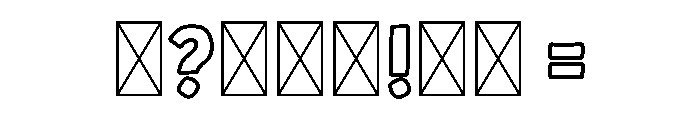 Handron Solid Stroke Font OTHER CHARS