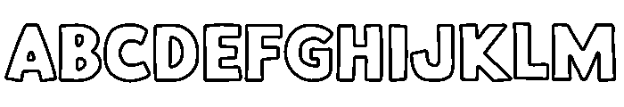 Handron Solid Stroke Font UPPERCASE