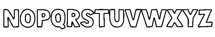 Handron Solid Stroke Font LOWERCASE