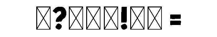 Handron Solid Font OTHER CHARS