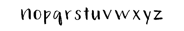 Hands On Regular Font LOWERCASE
