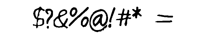HandsOfMumu Font OTHER CHARS
