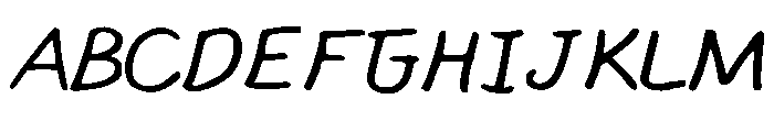 HandsOfMumu Font UPPERCASE