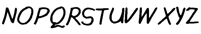 HandsOfMumu Font UPPERCASE