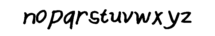 HandsOfMumu Font LOWERCASE