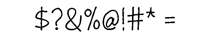Handwit Font OTHER CHARS
