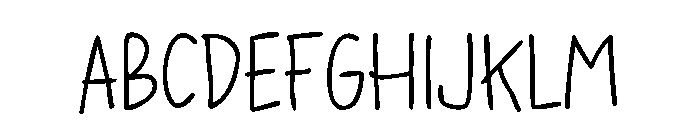 Handwit Font UPPERCASE