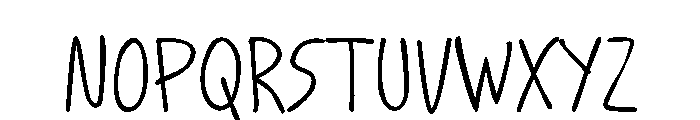 Handwit Font UPPERCASE