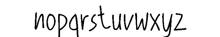 Handwit Font LOWERCASE