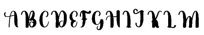 Handwork1 Font UPPERCASE