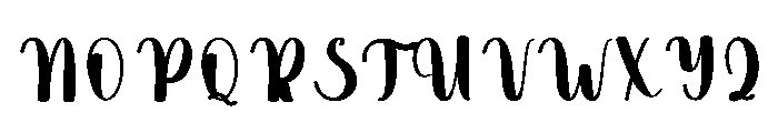 Handwork1 Font UPPERCASE