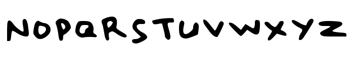 Handwrite 01 Regular Font UPPERCASE